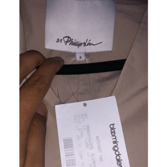 3.1 Phillip Lim NWT Tie Side Shift Dress, Belted Apron Sheath Size 0, MSRP $650 - Picture 13 of 14